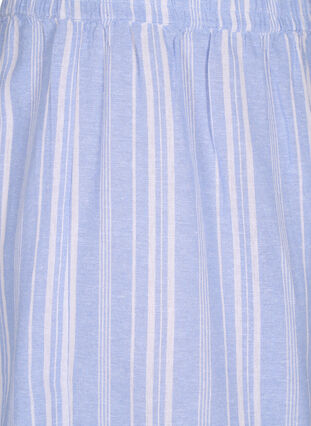 Randiga shorts i linne- och viskosblandning, Serenity Wh.Stripe, Packshot image number 2