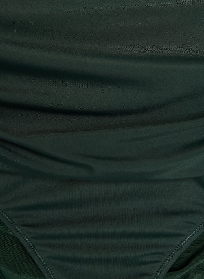 Bikinitrosa med h&ouml;g midja och drapering, Gr&ouml;n, Packshot image number 2