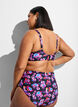 Bikinitopp med bygel och m&ouml;nster, Lila, Model image number 2