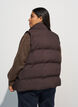 Kort pufferv&auml;st med h&ouml;g krage, Brun, Model image number 2
