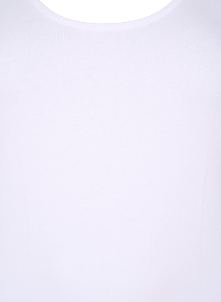 Enf&auml;rgat baslinne i bomull, Vit, Packshot image number 2