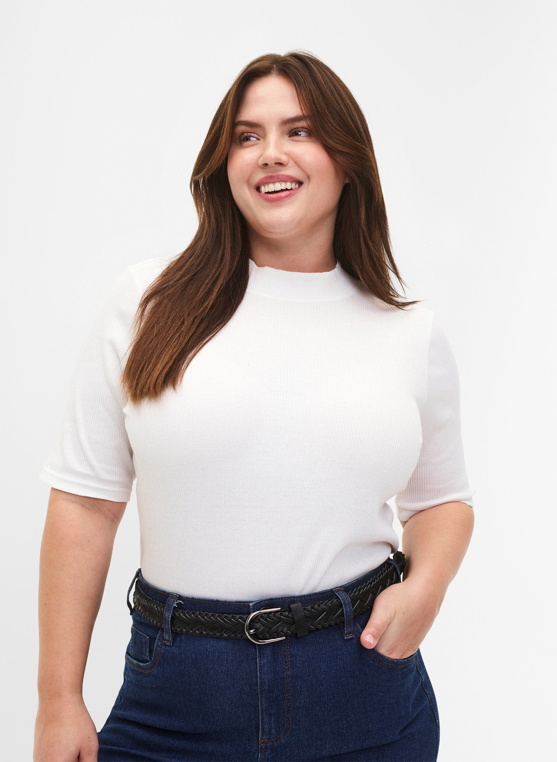 Zizzi Fl&auml;tat b&auml;lte, Black, Model image number 0