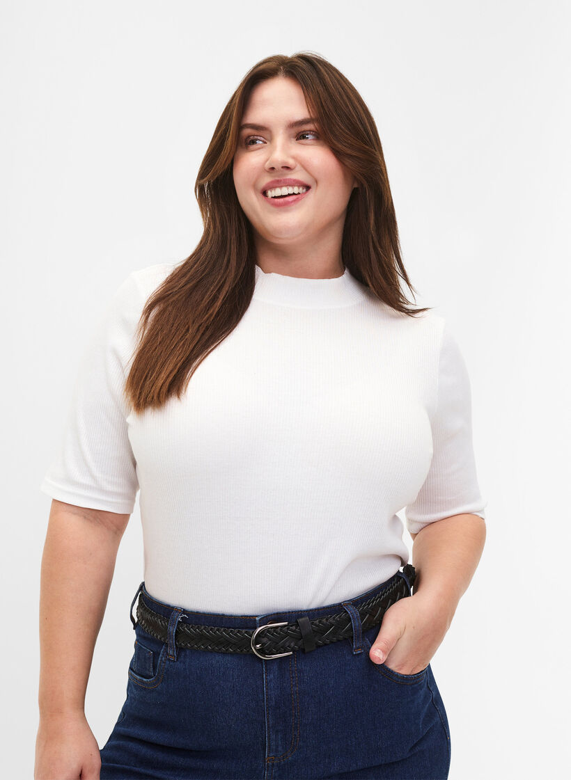 Flätat bälte, Black, Model image number 0