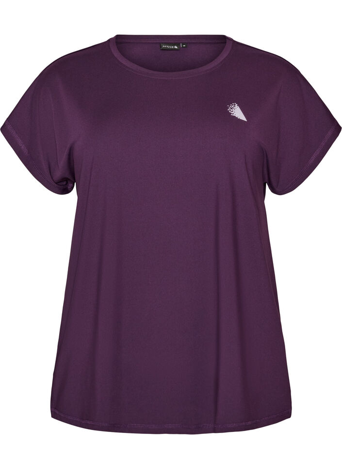 Enf&auml;rgad tr&auml;nings-T-shirt, Lila, Packshot image number 0
