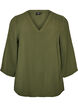 Blus med 3/4-&auml;rm, Gr&ouml;n, Packshot image number 0