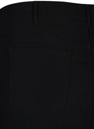 Lång kjol med slits framtill, Black, Packshot image number 4