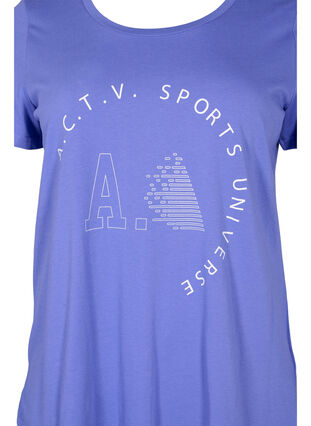 Sport t-shirt med tryck, Very Peri A.C.T.V, Packshot image number 2