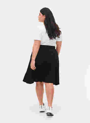 2-pack kjolar i viskos, Black / Black Y/D, Model image number 1