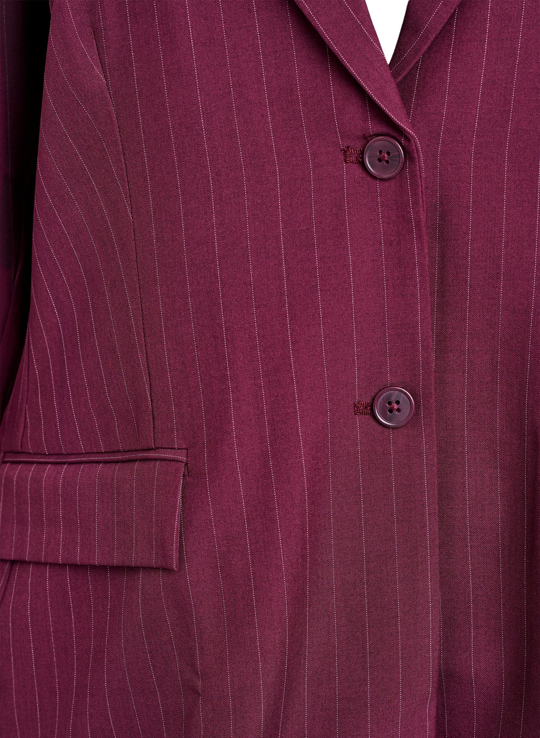 ZizziBlazer med fickor och slitsar, R&ouml;d, Packshot image number 2