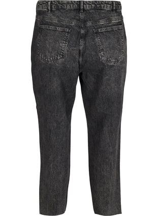Croppade mom fit Mille jeans med lös passform, Grey Denim 4, Packshot image number 1