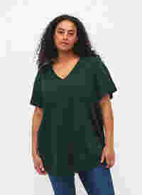 Kortärmad t-shirt med v-hals, Pine Grove, Model