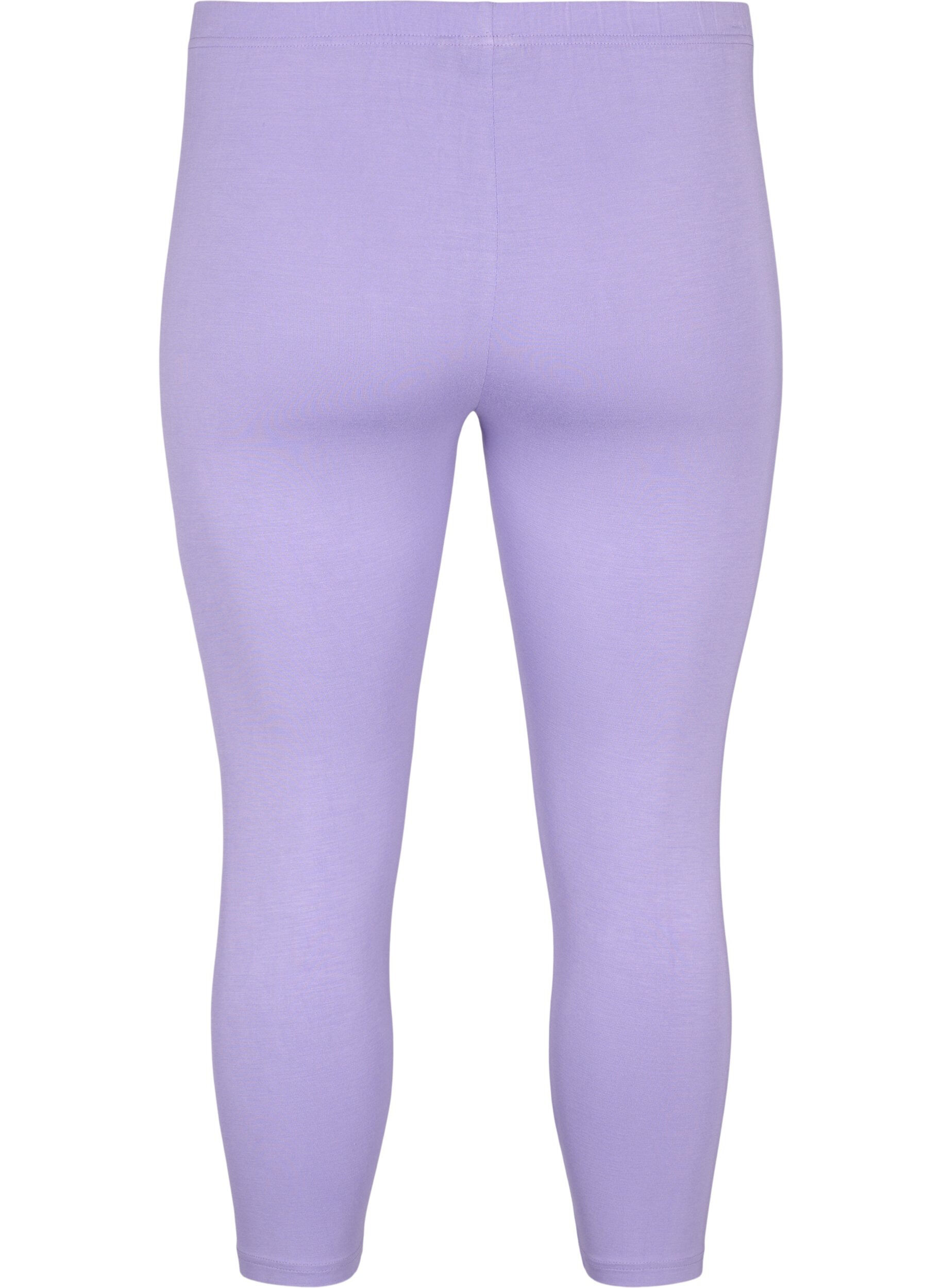 Zizzi 3/4 bas-leggings, Lila, Packshot image number 1