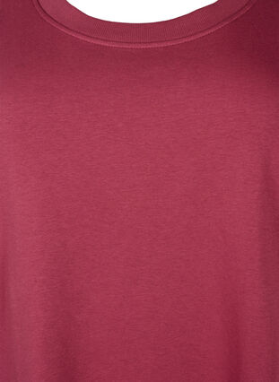 Kortärmad sweatshirtklänning med fickor, Dry Rose, Packshot image number 2