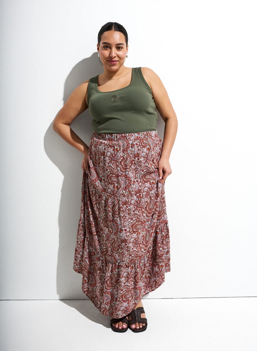 T&aring;tsittande topp med motiv, Gr&ouml;n, Image image number 0