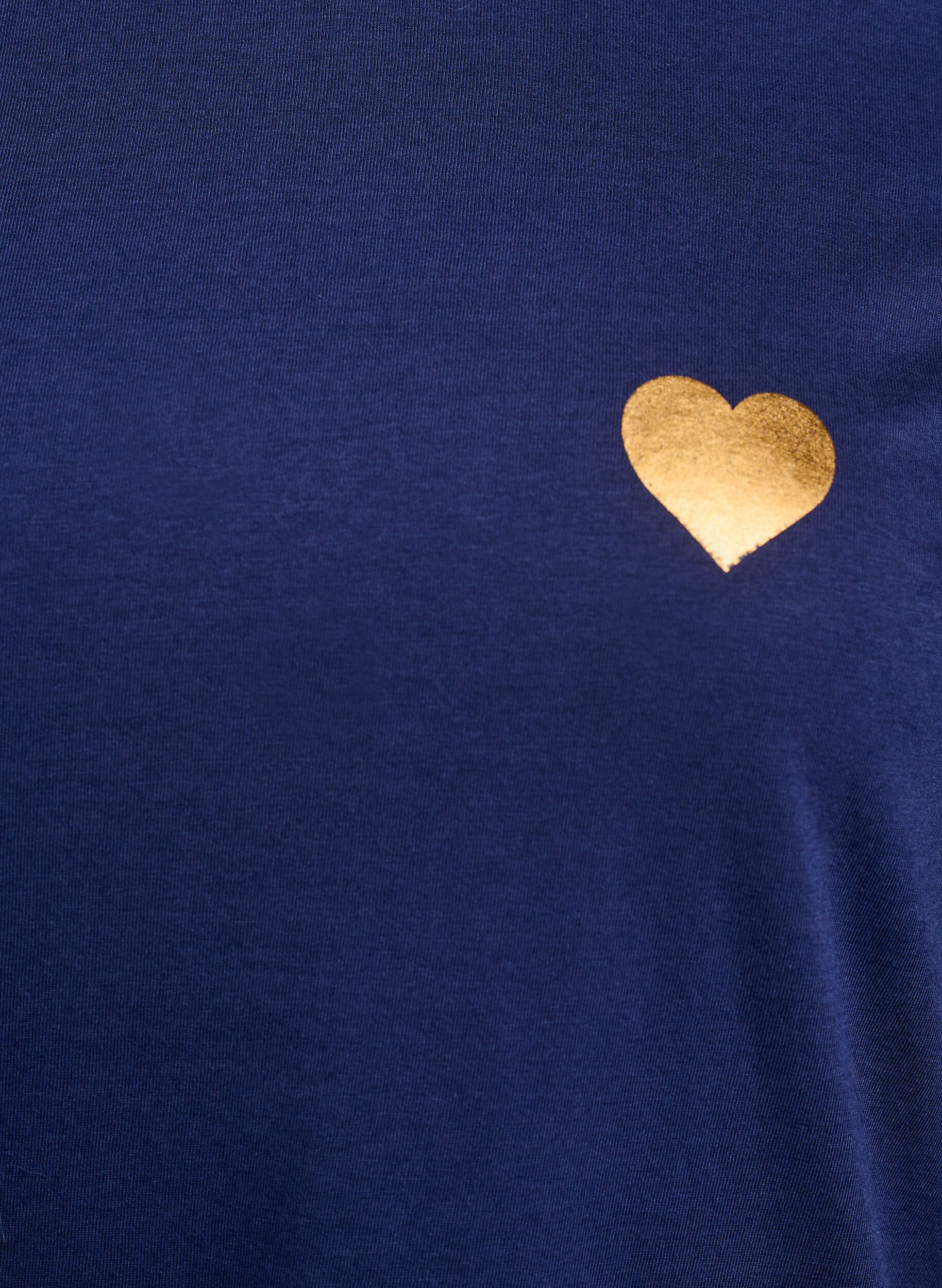 ZizziT-shirt med tryck, Bl&aring;, Packshot image number 2
