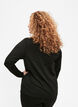 Baselayer blus med fickor och mesh, Black, Model image number 1