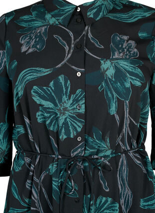 FLASH - Skjortklänning med blommönster, Black Scarab Flower, Packshot image number 2