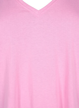 FLASH - T-shirt med v-ringning, Begonia Pink, Packshot image number 2