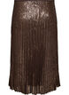 A-linjeformad midikjol i paljetter, Brun, Packshot image number 1