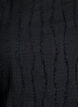 Blus i jersey med v&aring;gig struktur, Svart, Packshot image number 2