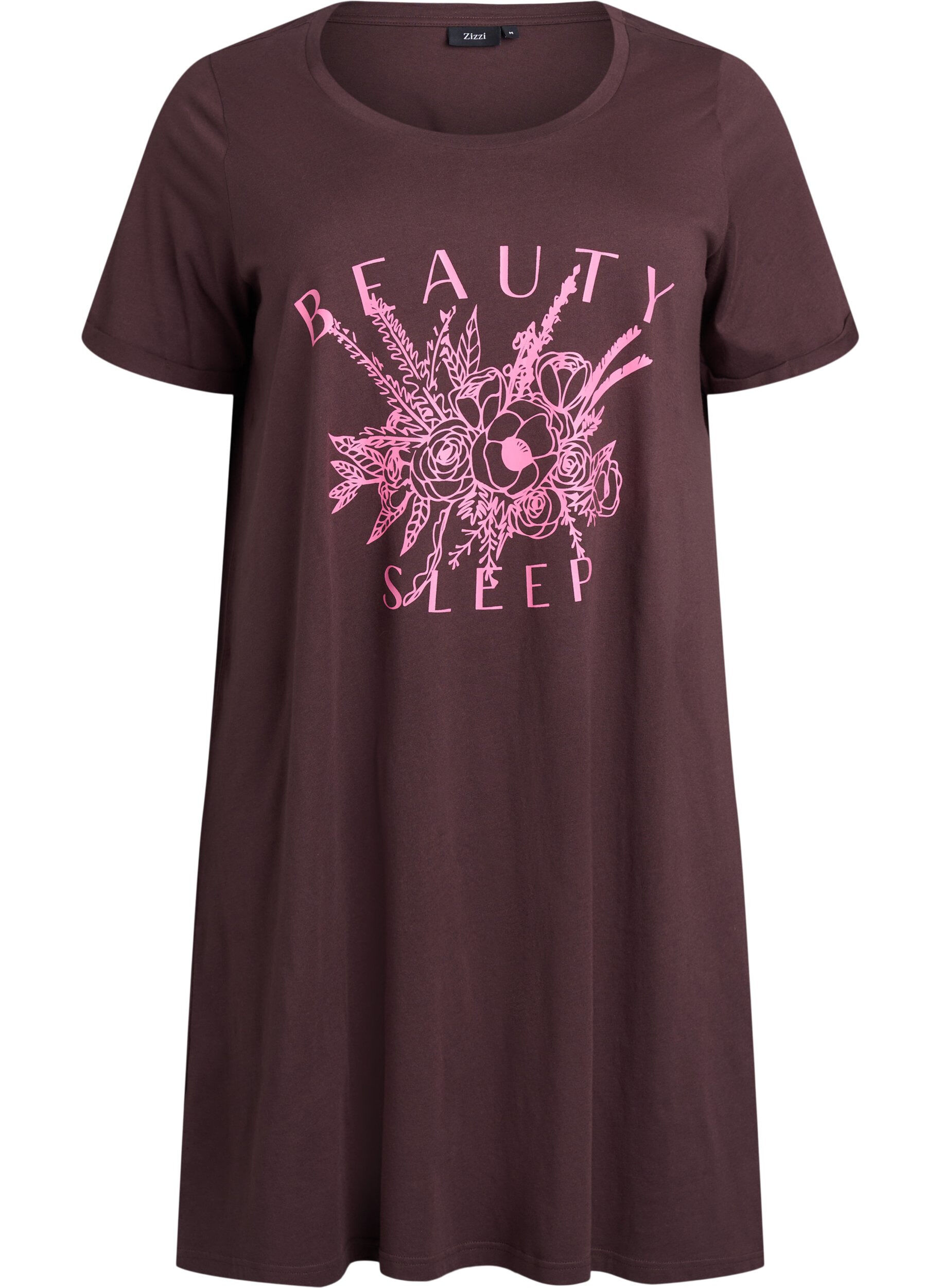 Kort&auml;rmat nattlinne i ekologisk bomull