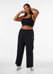 S&ouml;ml&ouml;s ribbad sport-BH, Svart, Model image number 1