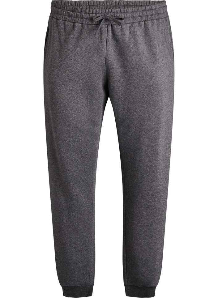 Joggers med hög midja, Grå, Packshot image number 0