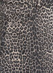 A-linjeformad jeanskjol med leopardm&ouml;nster, Brun, Packshot image number 3