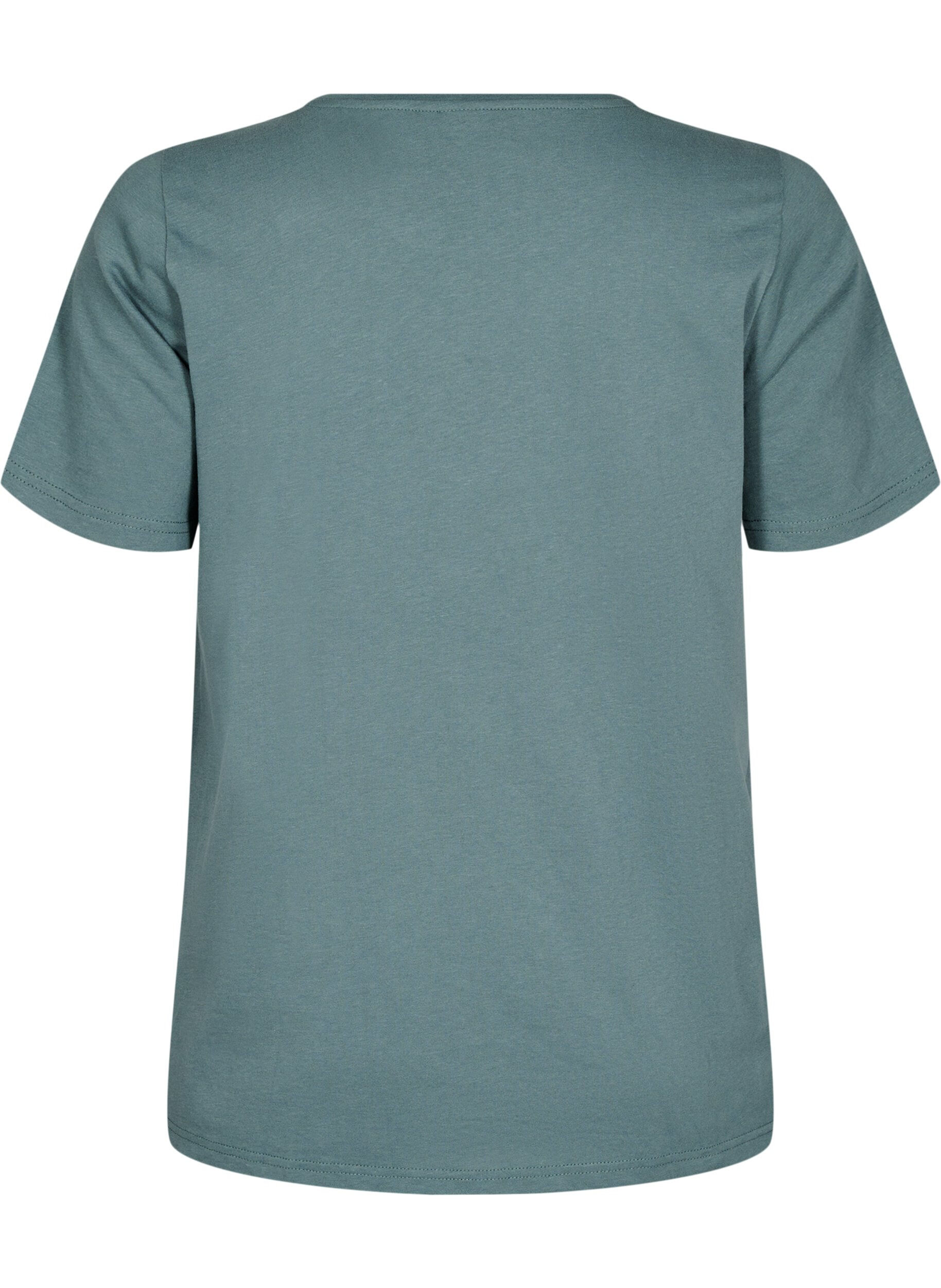 Zizzi FLASH - T-shirt med tryck, Gr&ouml;n, Packshot image number 1