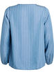Randig denimblus med långa ärmar, Blå, Packshot image number 1
