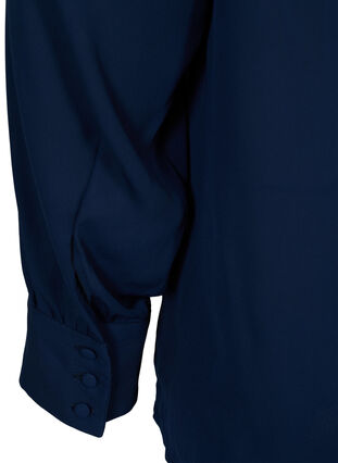Blus med långa ärmar, Navy Blazer, Packshot image number 3