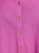 Skjortblus i bomull med v-ringning, Rosa, Packshot image number 2