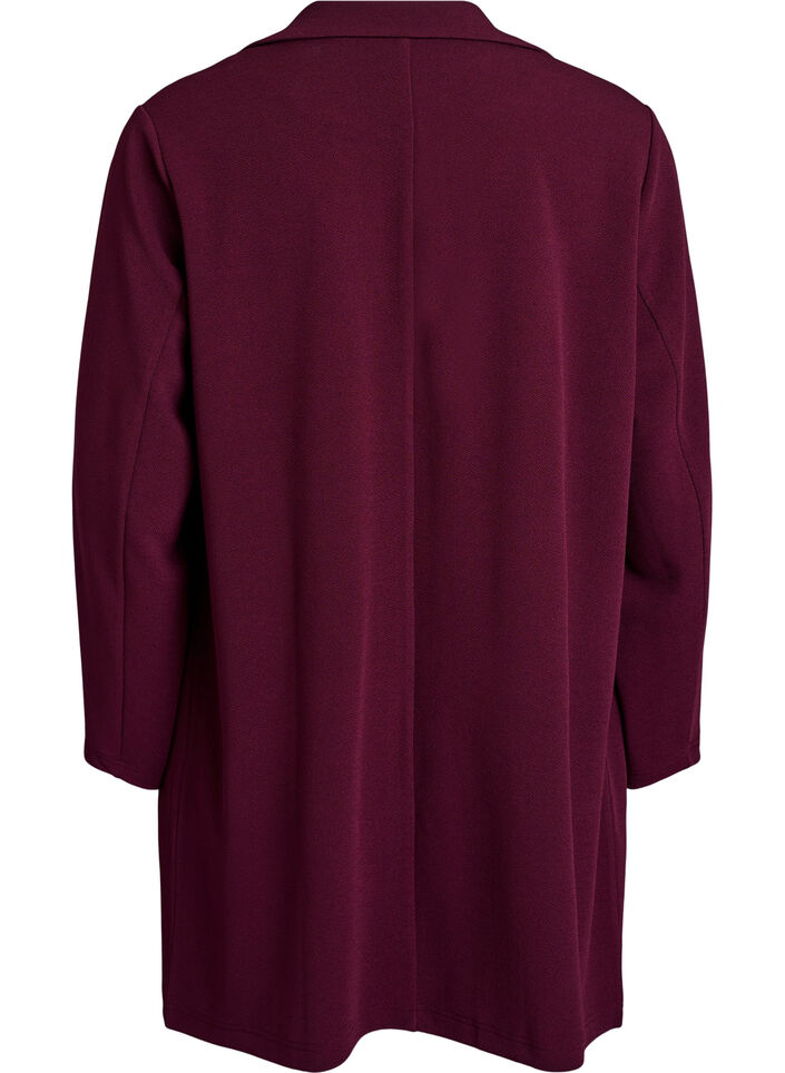 L&aring;ng kavaj med fickor, R&ouml;d, Packshot image number 1