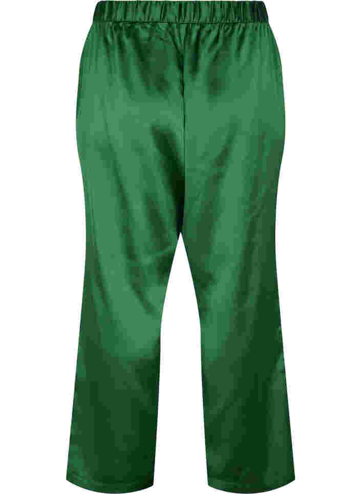 Byxor i lös passform med fickor och resårkant, Formal Garden, Packshot image number 1