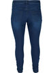 Jeggings i bomullsmix, Dark blue denim, Packshot image number 1