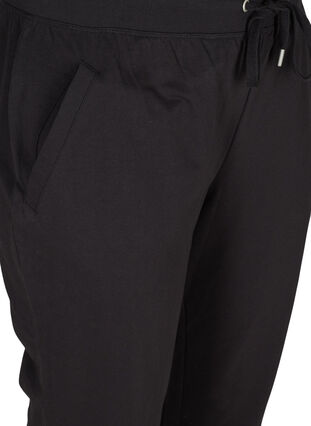 Sweatpants med fickor, Black, Packshot image number 2
