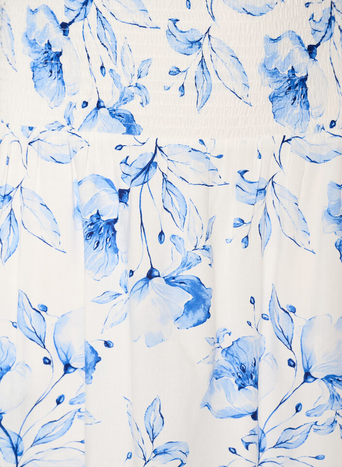 Kort kjol med smock i midjan, Bl&aring;, Packshot image number 2