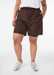 Tr&auml;ningsshorts med innershorts och en mobilficka, Brun, Model image number 3