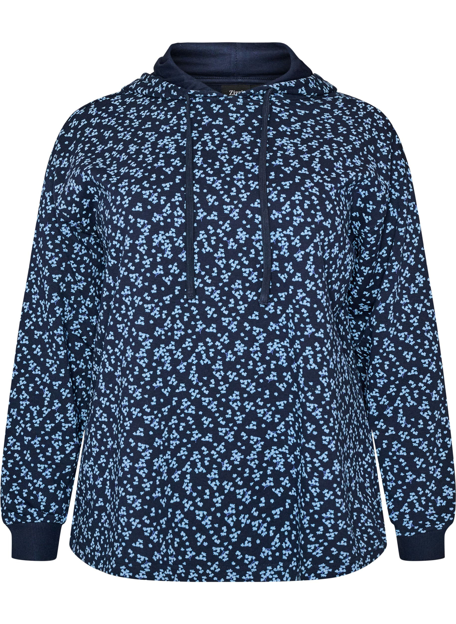 ZizziHuvtr&ouml;ja med helt&auml;ckande m&ouml;nster, Bl&aring;, Packshot image number 0