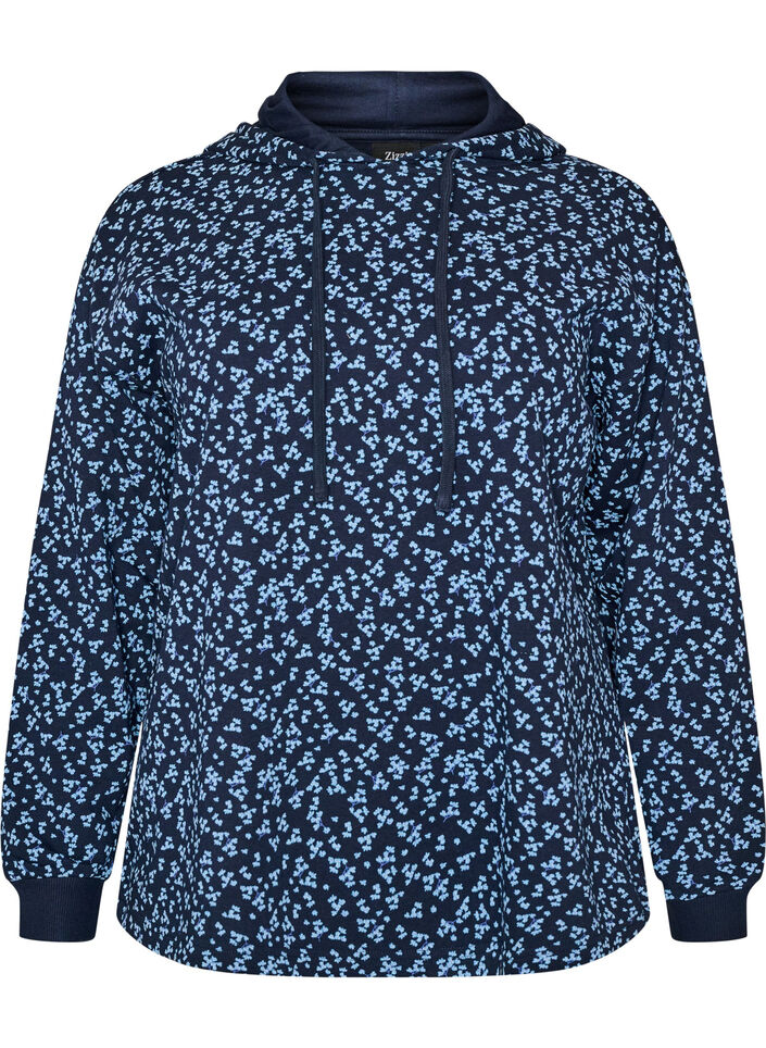 Huvtr&ouml;ja med helt&auml;ckande m&ouml;nster, Bl&aring;, Packshot image number 0