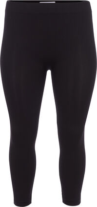 Sömlösa 3/4-leggings, Black, Packshot image number 0