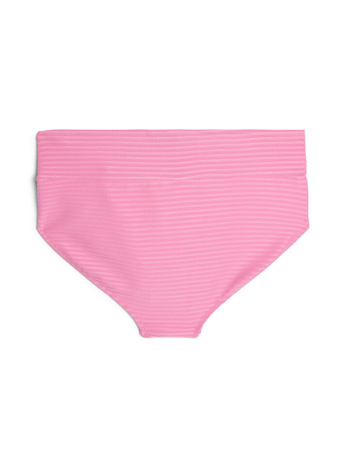 Bikinitrosor med h&ouml;g midja och korsdetaljer, Rosa, Packshot image number 1