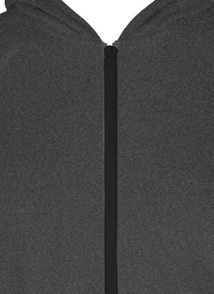 Jumpsuit med huva och snöre, Dark Grey Melange, Packshot image number 2