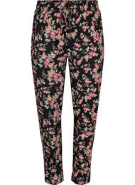 Pyjamasbyxor i bomull, Black Pink Oran Flow