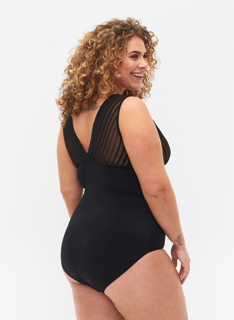 Body med mesh, Black, Model image number 1