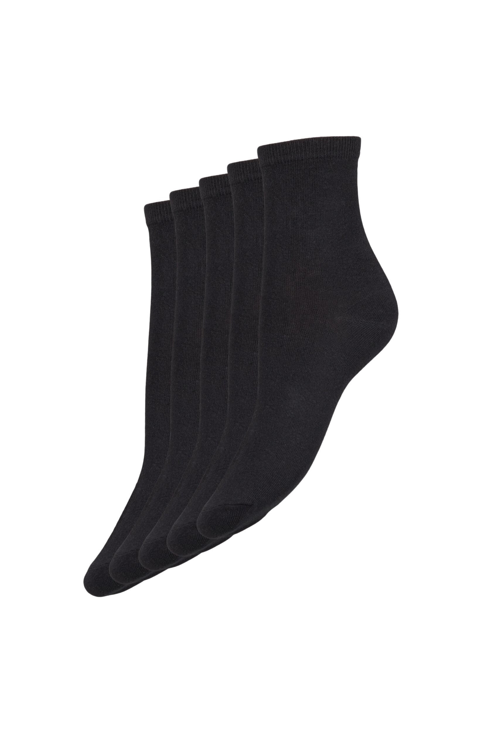 Zizzi 5-pack strumpor, Black, Packshot image number 0