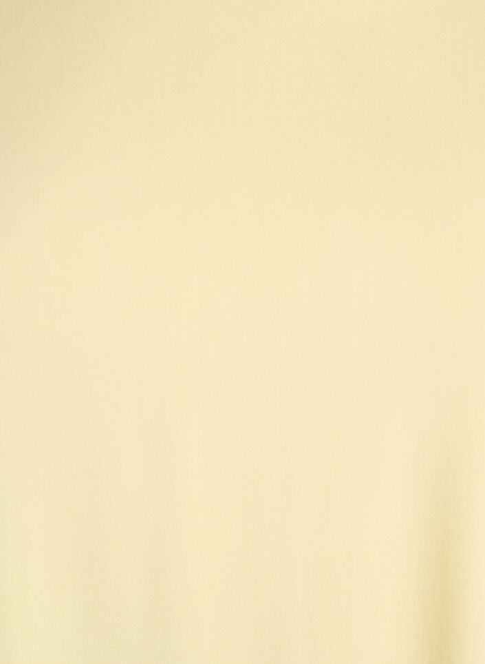 Kort&auml;rmad v&auml;vd blus med rund hals, Gul, Packshot image number 2