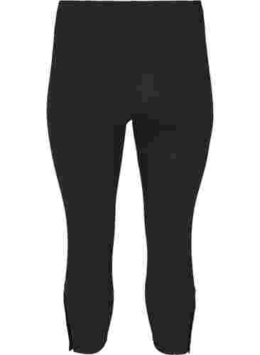 3/4 leggings med knappar, Black, Packshot image number 1
