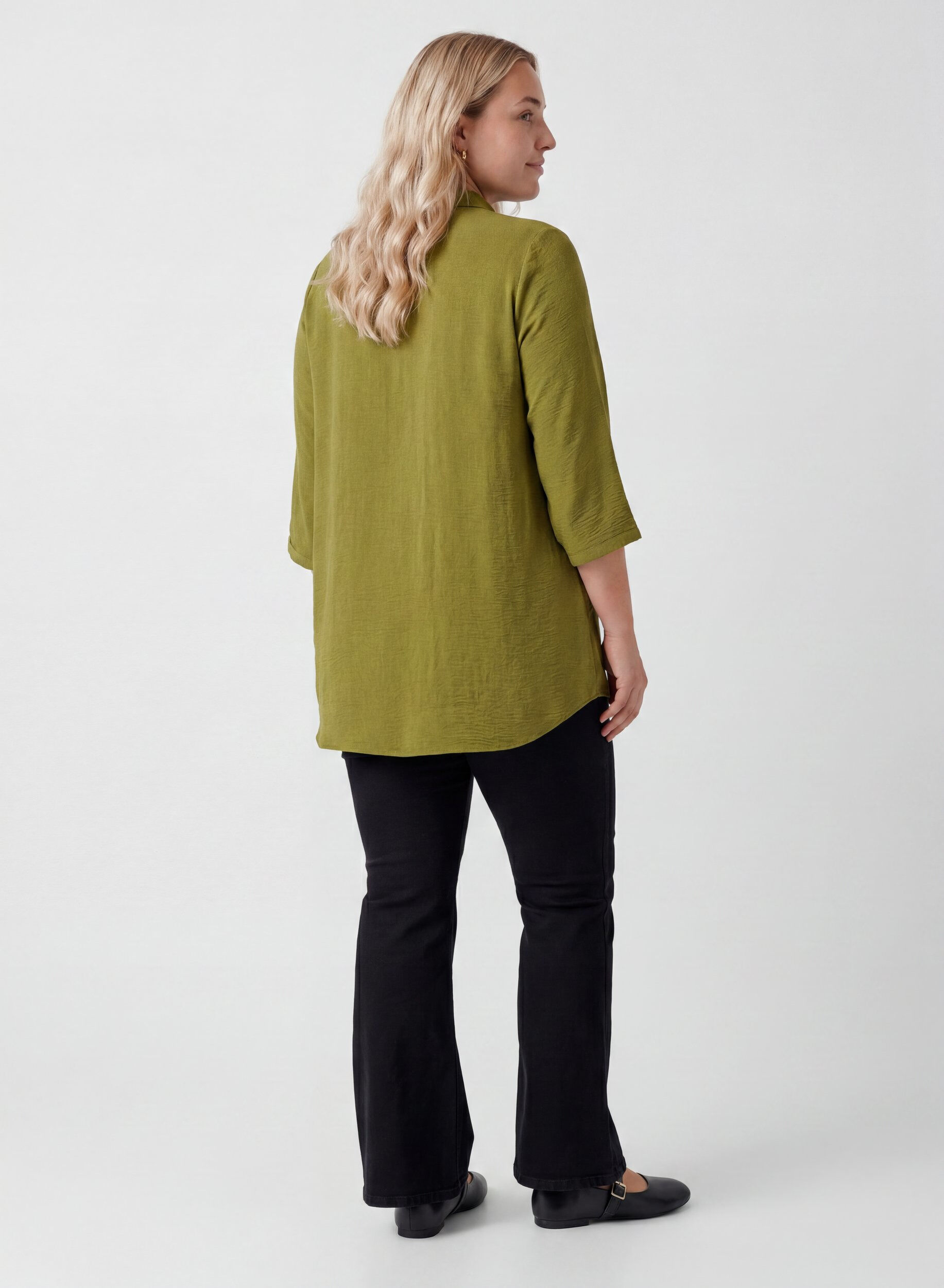 ZizziTunika med 3/4-&auml;rmar, Gr&ouml;n, Model image number 2