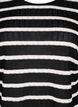 Blus med ränder och lång ärm, Black Sand Stripe, Packshot image number 2